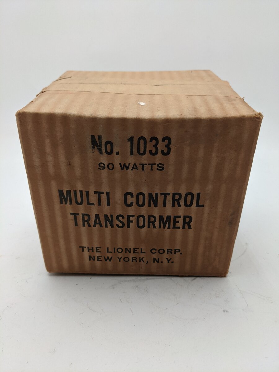 Lionel 1033 Vintage O 90 Watt Transformer w/ Whistle VG/Box