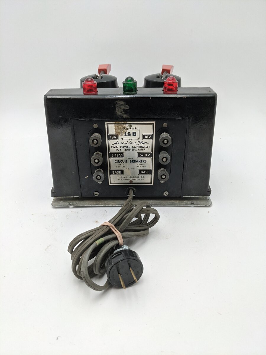 American Flyer 18B Vintage S 190 Watt Transformer - Runs 2 Trains VG