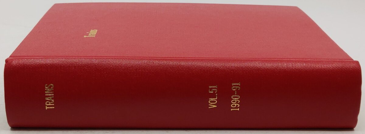 Trains Vol.51 1990-91 Hardcover Book EX