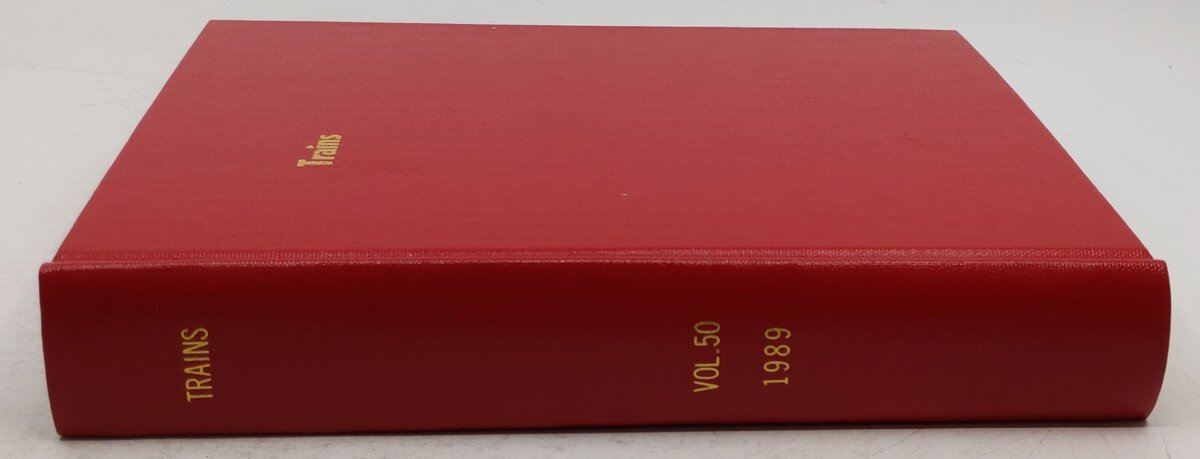 tRAINS  Vol.50 1989 Hardcover Book EX