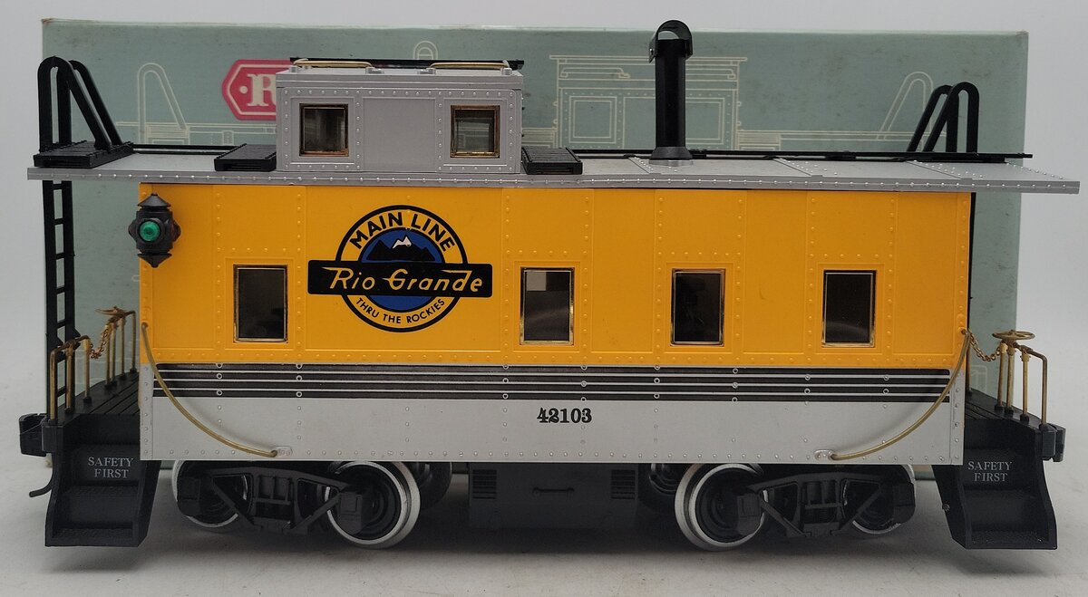 Aristo-Craft REA-12103 G Scale Denver & Rio Grande Western Caboose #42103 LN/Box