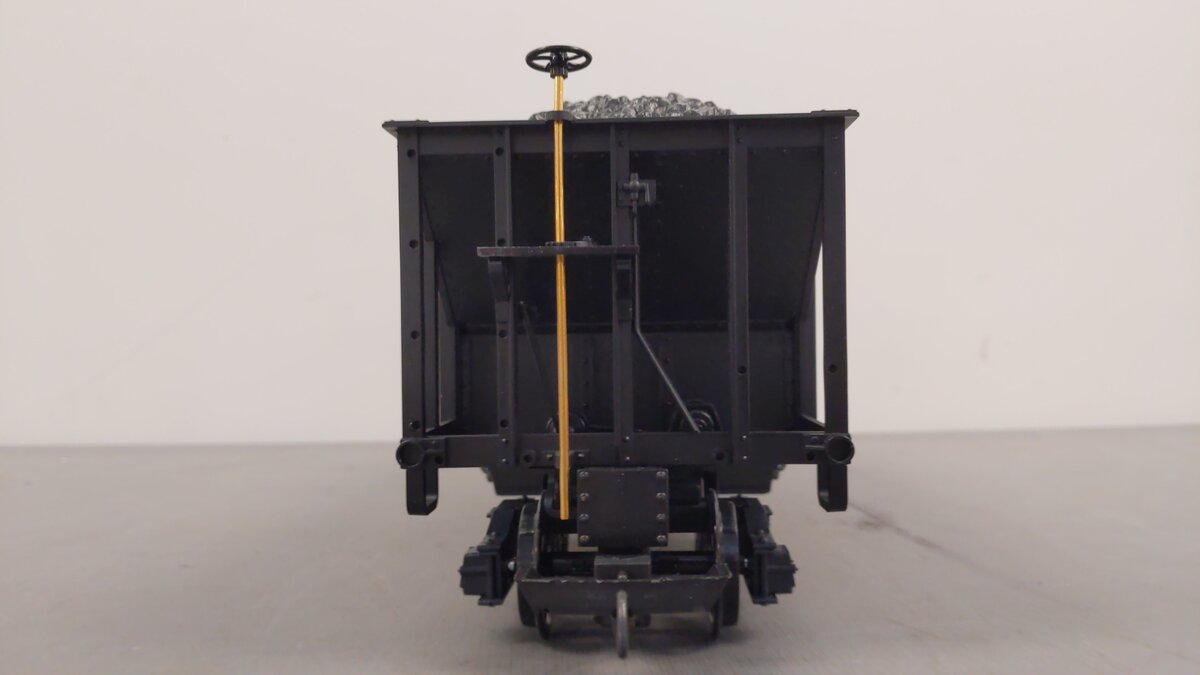 LGB 4076-W02 G Scale White Pass 2-Bay Hopper w/ Coal Load EX/Box