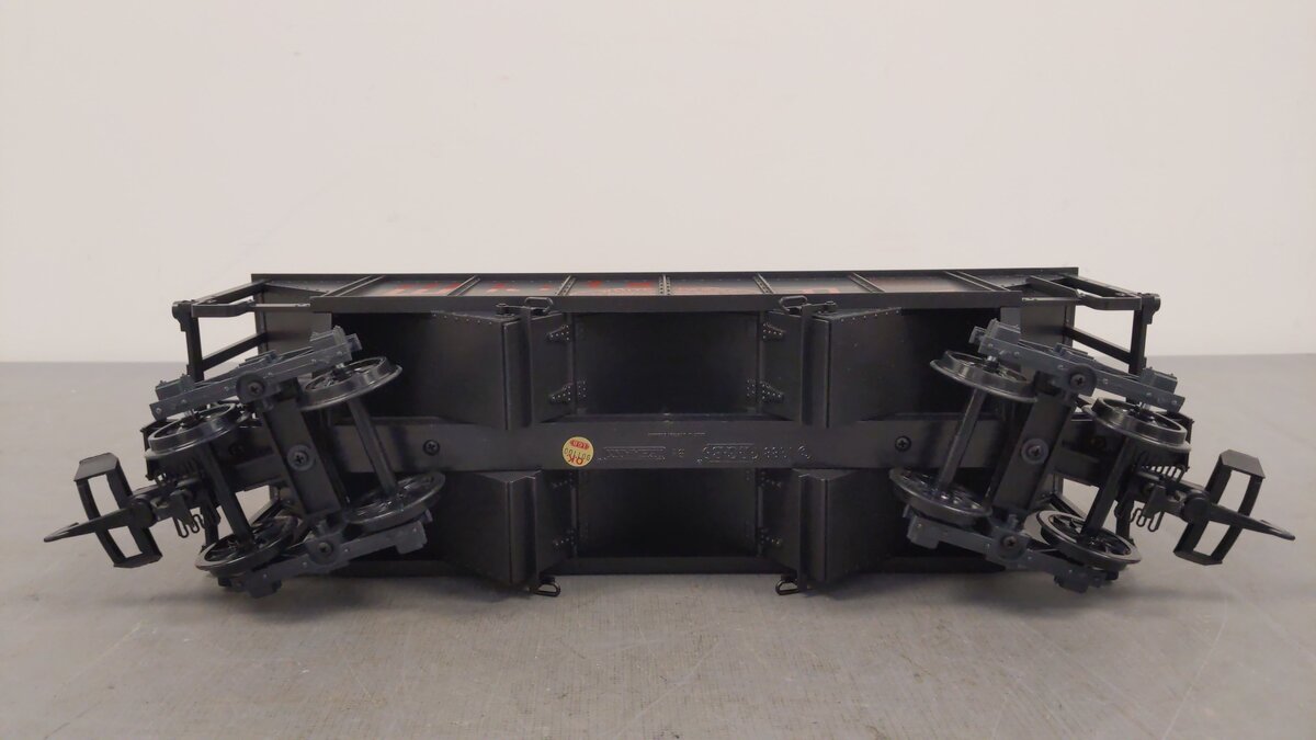LGB 4076-W02 G Scale White Pass 2-Bay Hopper w/ Coal Load EX/Box