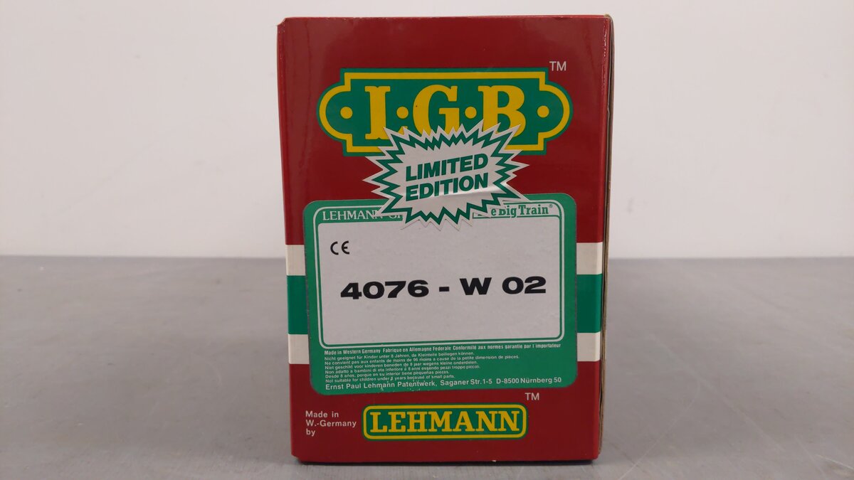 LGB 4076-W02 G Scale White Pass 2-Bay Hopper w/ Coal Load EX/Box