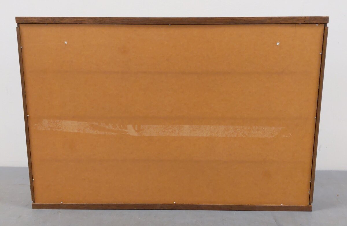 Wooden Display Case w/ Plastic Window Cover EX
