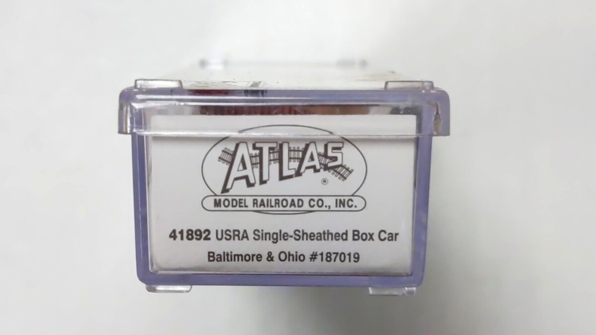 Atlas 41892 N Scale Baltimore & Ohio USRA Boxcar #187019