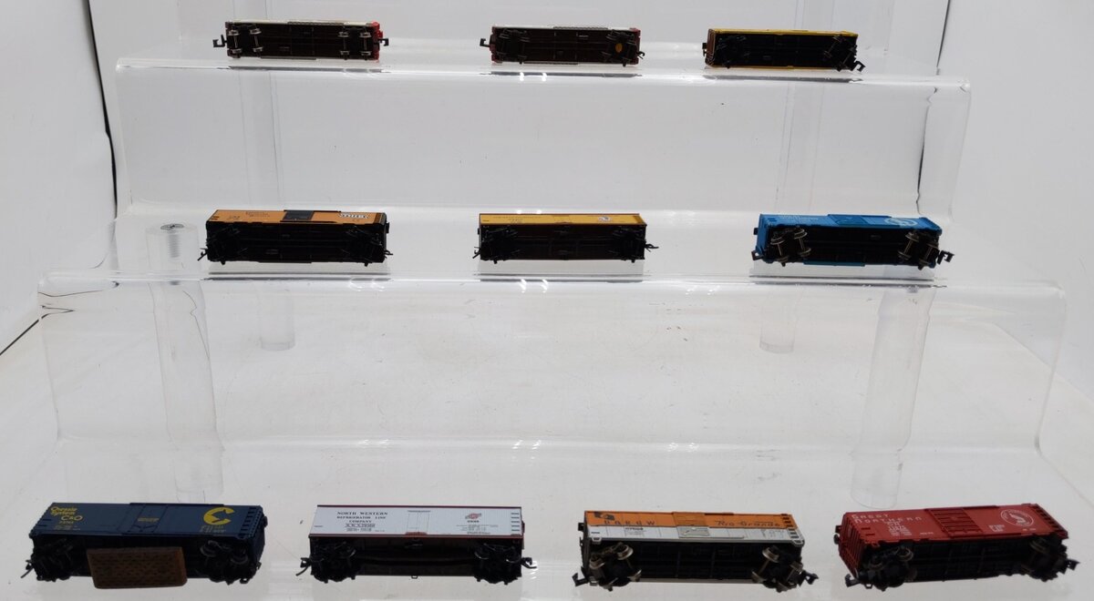 Con-Cor & Other N Boxcars: #67598,3538,63548,63648,70160, 23745,11875,5987[10] EX