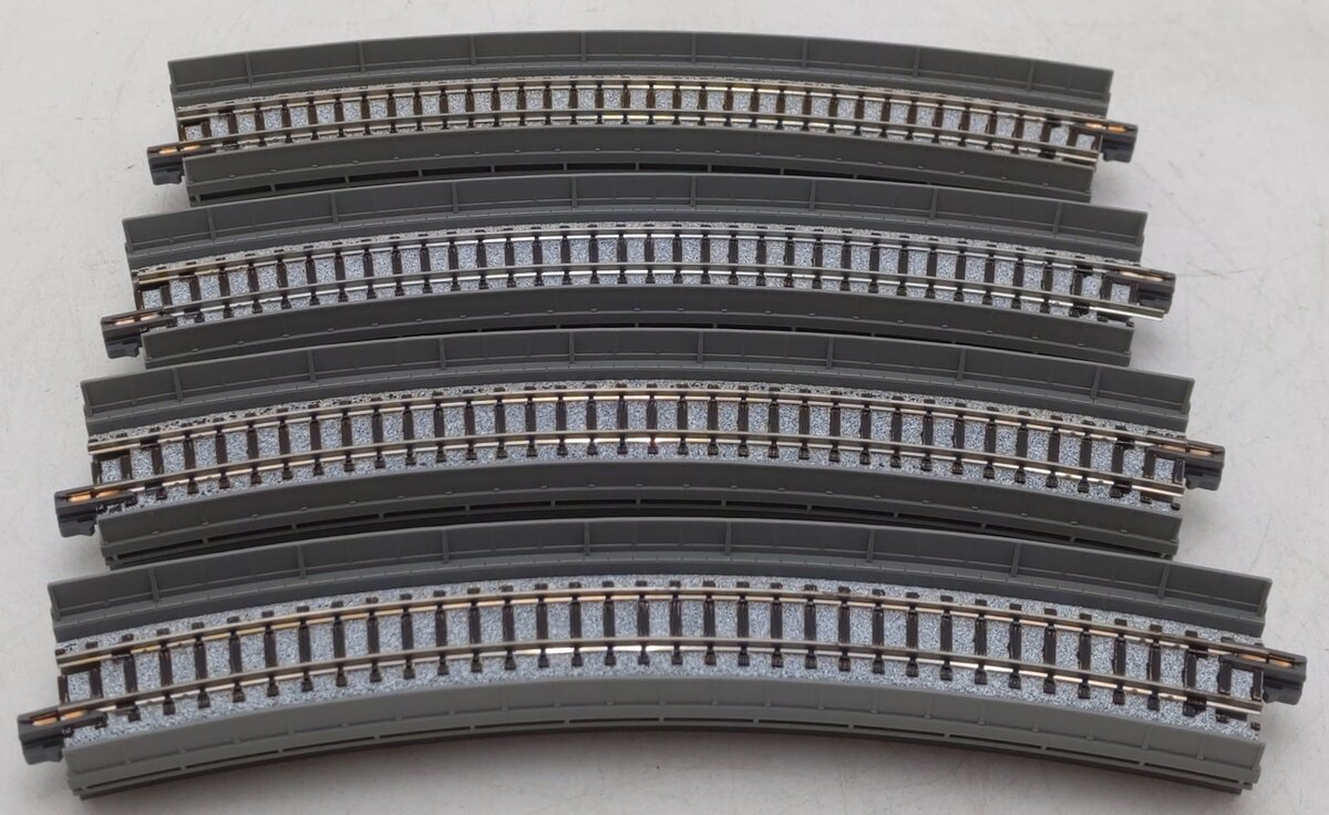 Kato 23-038 N Scale Curved Unitrack Section (Box of 4) EX/Box