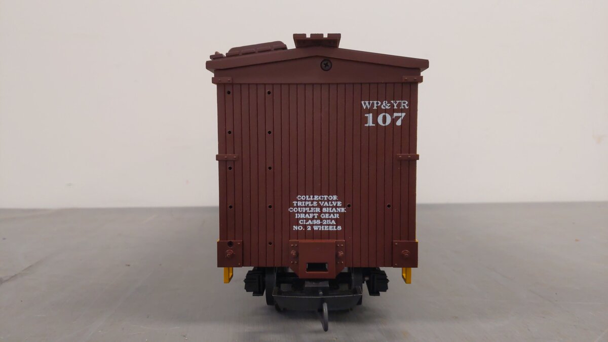 USA Trains R1922 G Scale White Pass & Yukon Wood Boxcar EX/Box
