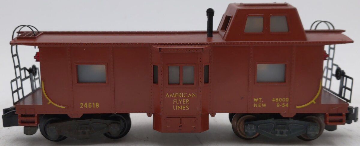 American Flyer 24619 Vintage S American Flyer Lines Baywindow Caboose VG
