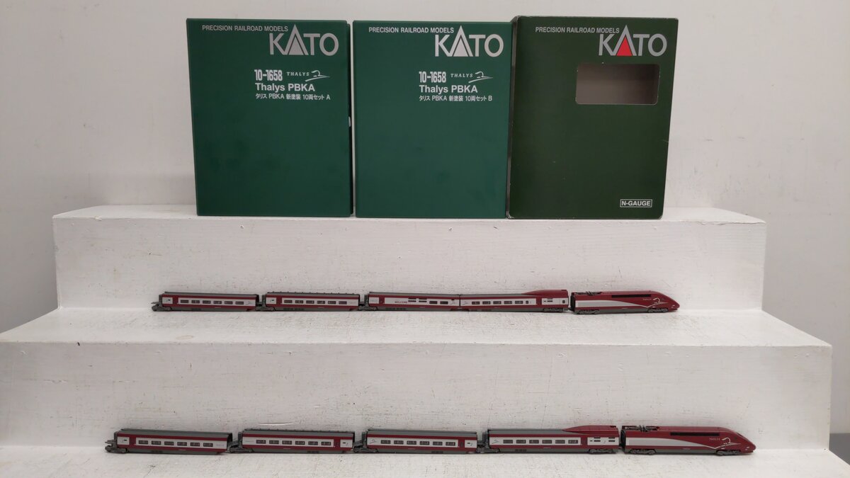 Kato 10-1658 N Scale Thalys PBKA Electric Locomotive Set A&B EX/Box