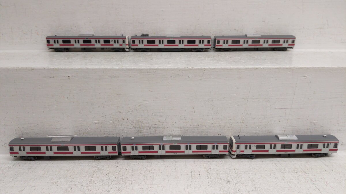 Kato 10-1495 N Scale 209-500 Series Keiyo Line Electric Locomotive Set EX/Box
