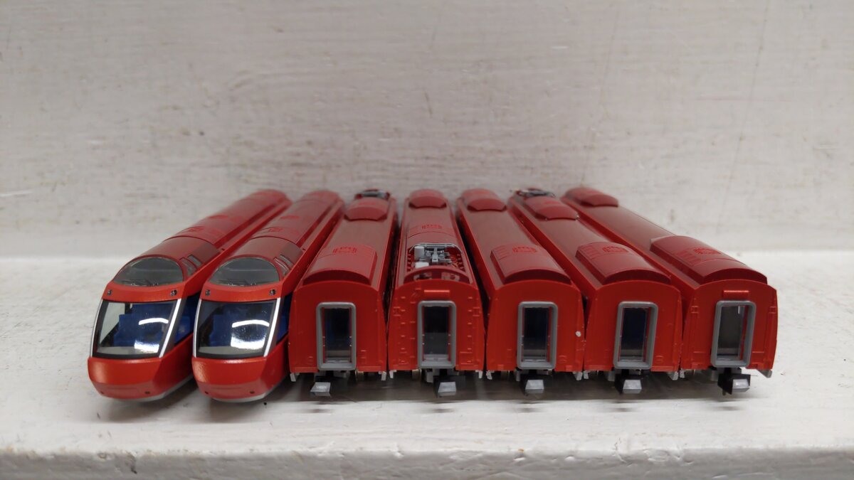 Tomix 98744 N Scale Odakyu Railway Romancecar Series 7000 GSE Set (Unit 2) EX/Box
