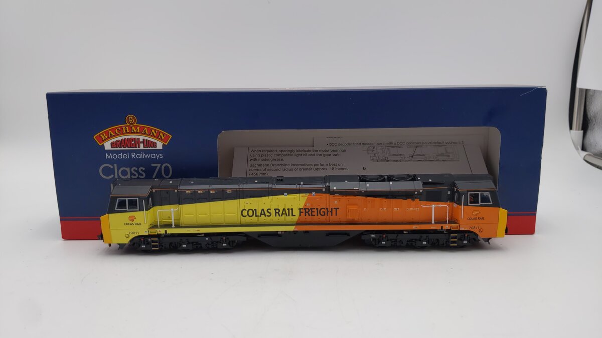 Bachmann 31-591A OO Scale Colas Rail Freight Diesel Locomotive #70811 EX/Box