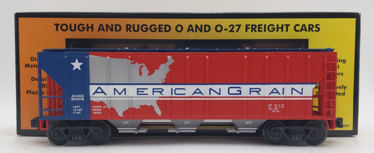 MTH 30-75149 O Gauge American Grain Ps-2 Discharge Hopper Car EX/Box