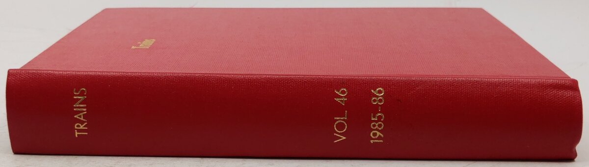Trains Vol.46 1985-86 Hardcover Book EX