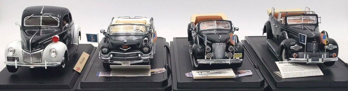 Road Signatures & Maisto 1:18/24 Ford, Cadillac, & Lincoln Cars [4] EX