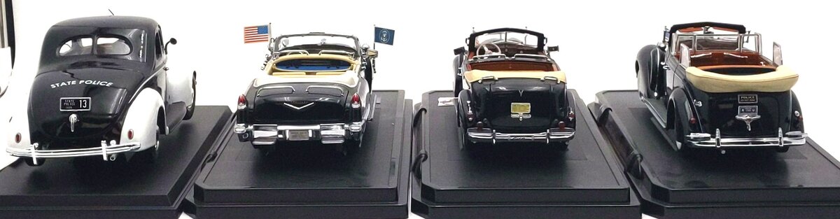 Road Signatures & Maisto 1:18/24 Ford, Cadillac, & Lincoln Cars [4] EX