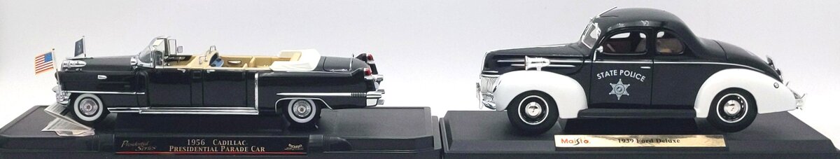 Road Signatures & Maisto 1:18/24 Ford, Cadillac, & Lincoln Cars [4] EX