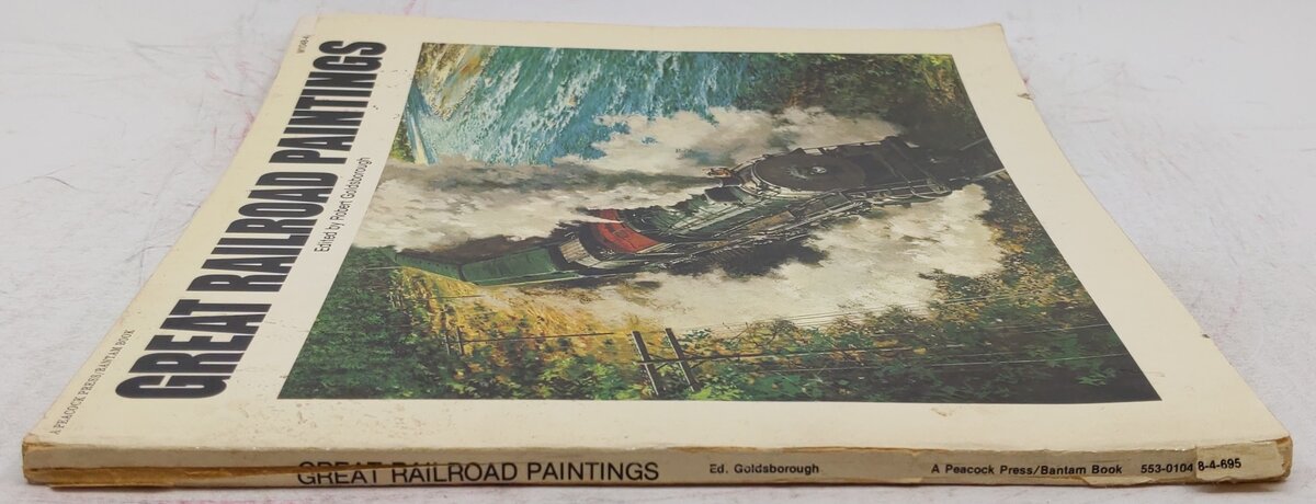 Great Railroad Paintings Paperback Book By Robert Goldsborough VG