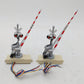 MTH 30-11012 O Gauge Operating Crossing Gates Signal (Box of 2) EX