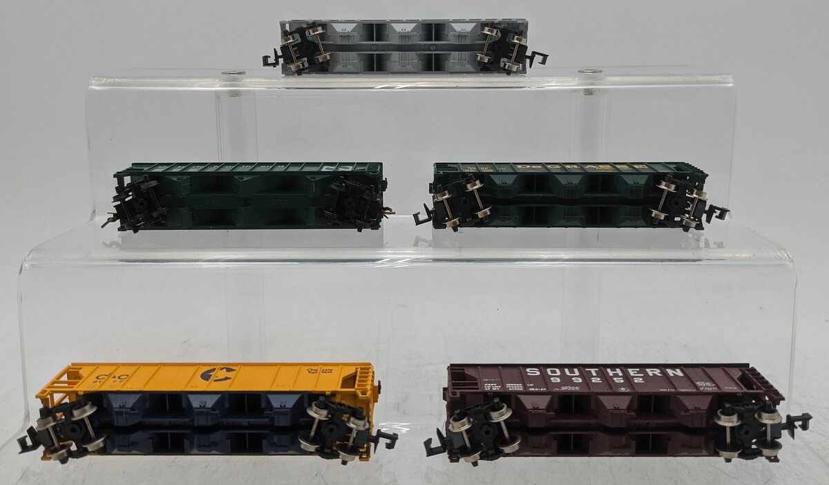 Atlas N Scale Assorted 3-Bay Hoppers [5] VG