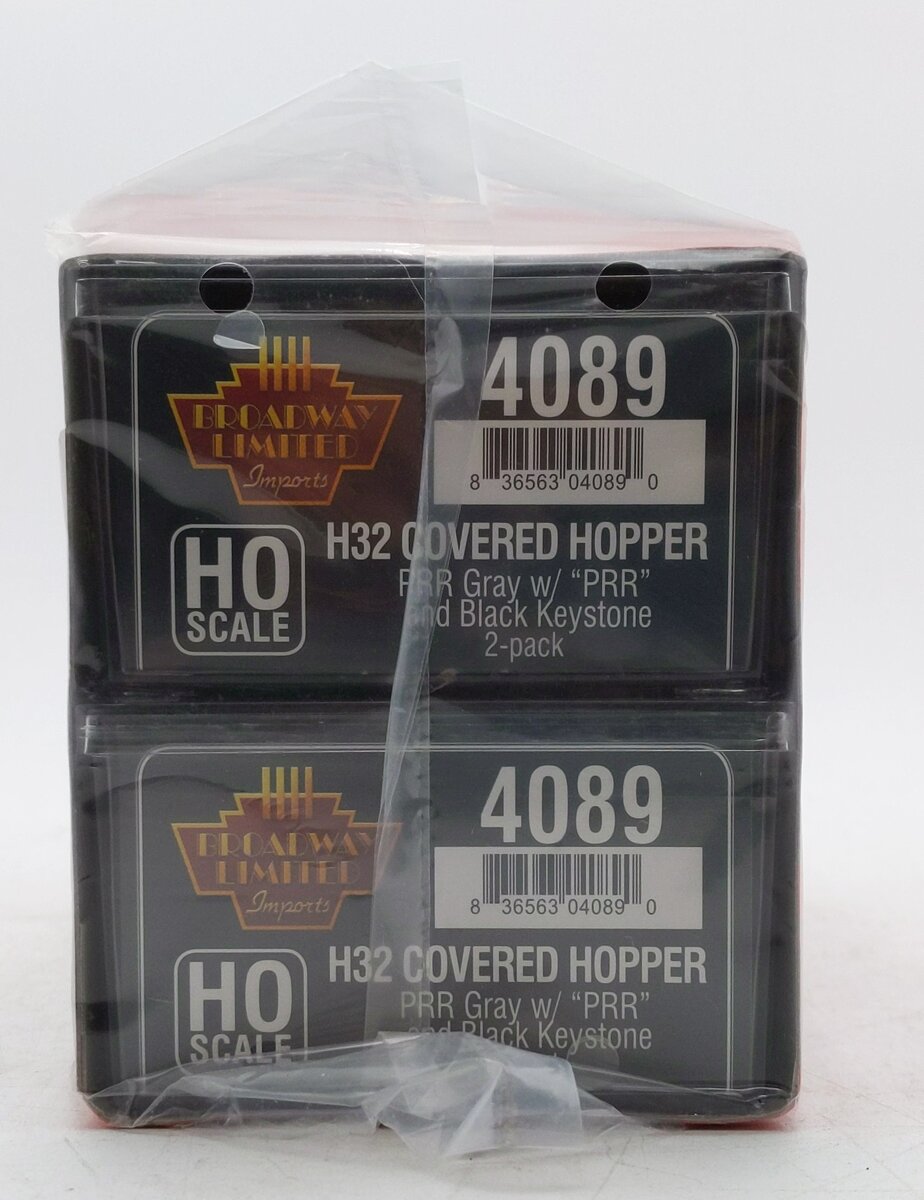 Broadway Limited 4089 HO PRR Class H32 5-Bay Covered Hopper Set A (Pack of 2)