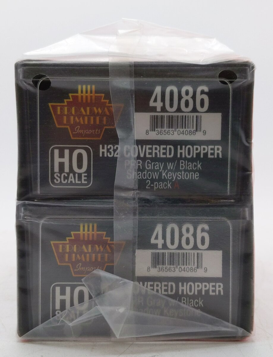 Broadway Limited 4086 HO PRR Class H32 5-Bay Covered Hopper Set A (Pack of 2)