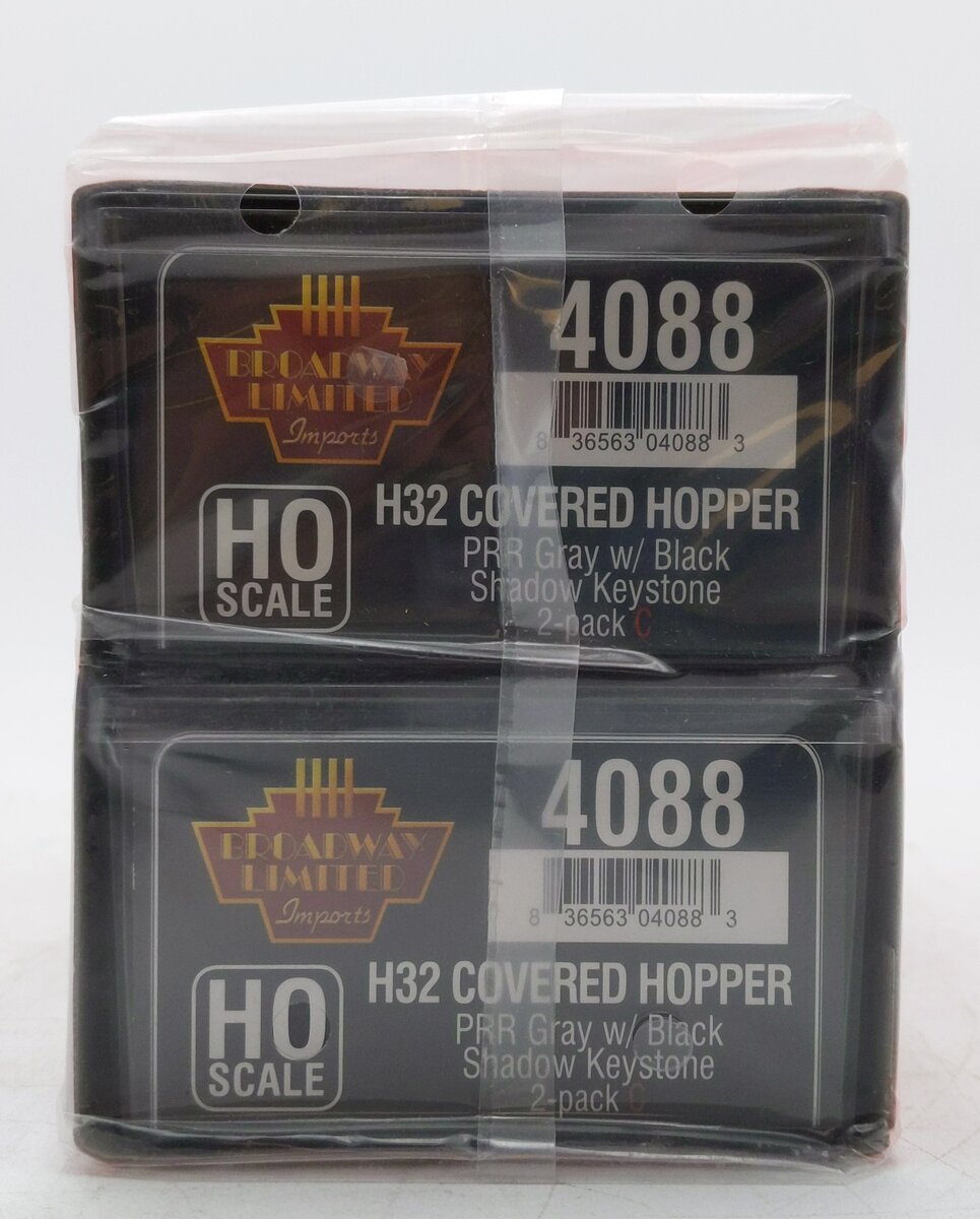 Broadway Limited 4088 HO PRR Class H32 5-Bay Covered Hopper Set C (Pack of 2)