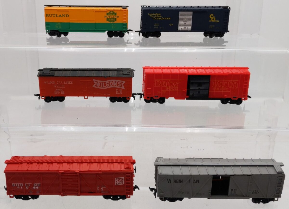 Life-Like/Bachmann/Other HO Scale Boxcars #8350,41086,23000,100,60857 [6] VG