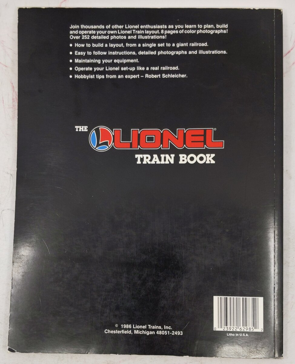 The Lionel Train Book Paperback By Robert Schleicher VG