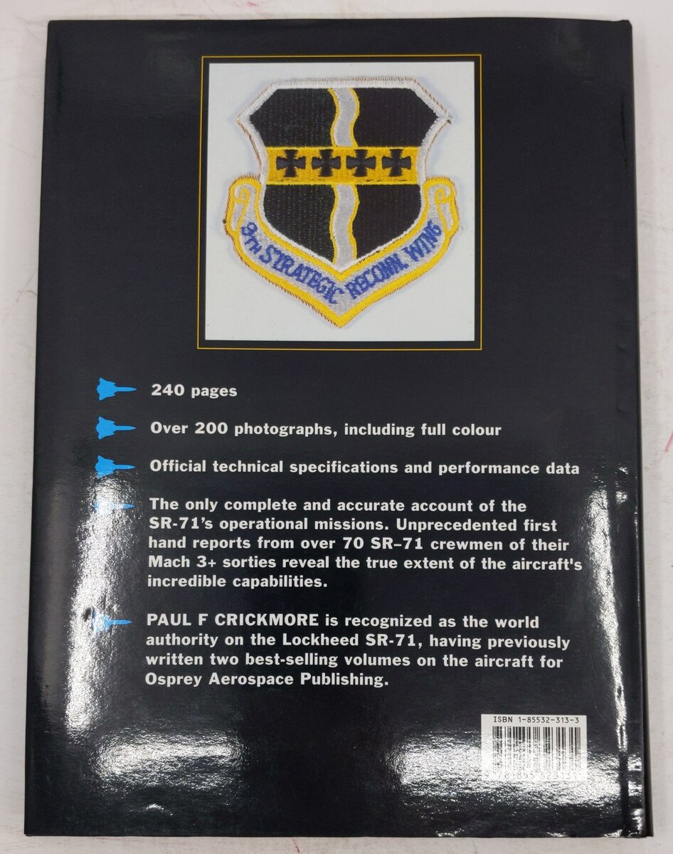 Lockheed SR-71 Hardcover Book By Paul F. Crickmore EX