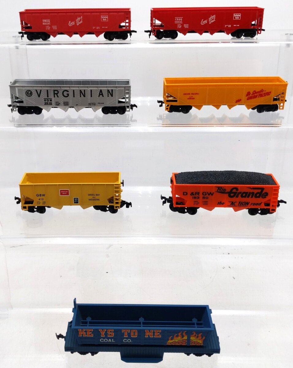 Tyco/Others HO Scale Hoppers And Dump Car #300747,2610,518125,412,18350 [7] VG