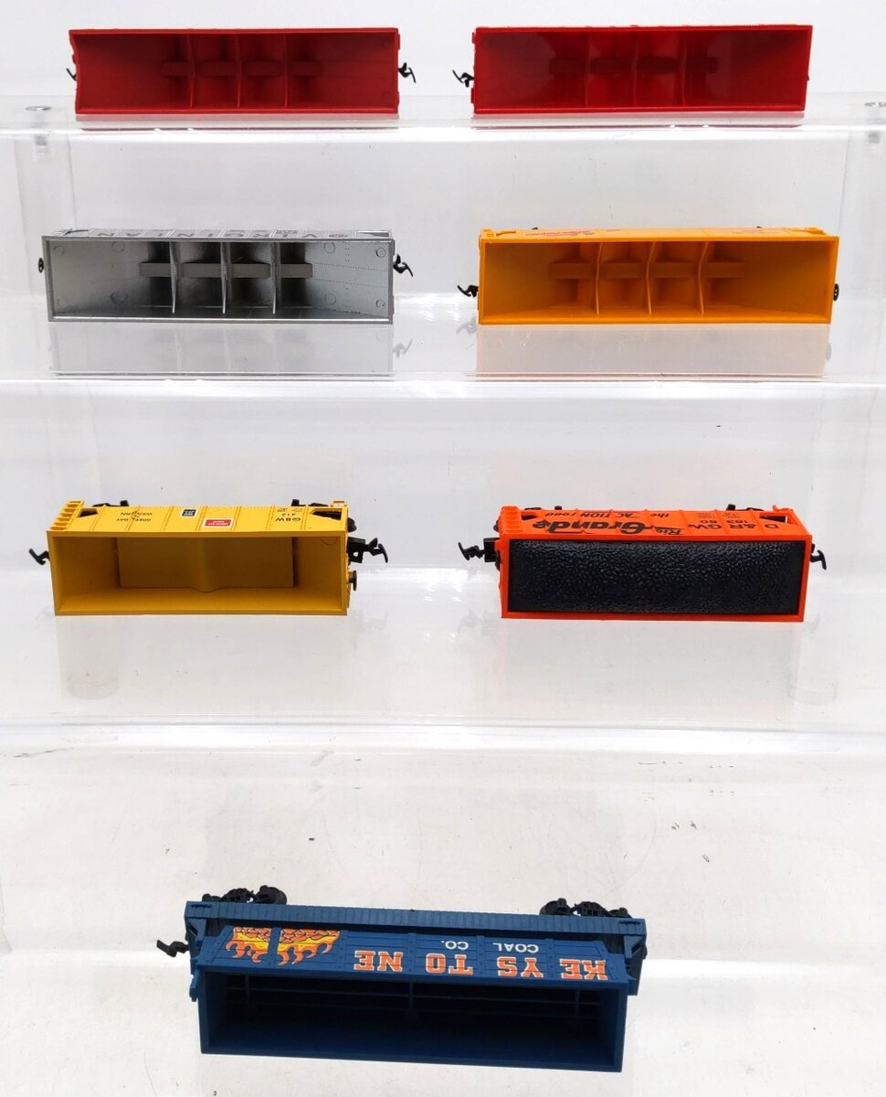 Tyco/Others HO Scale Hoppers And Dump Car #300747,2610,518125,412,18350 [7] VG