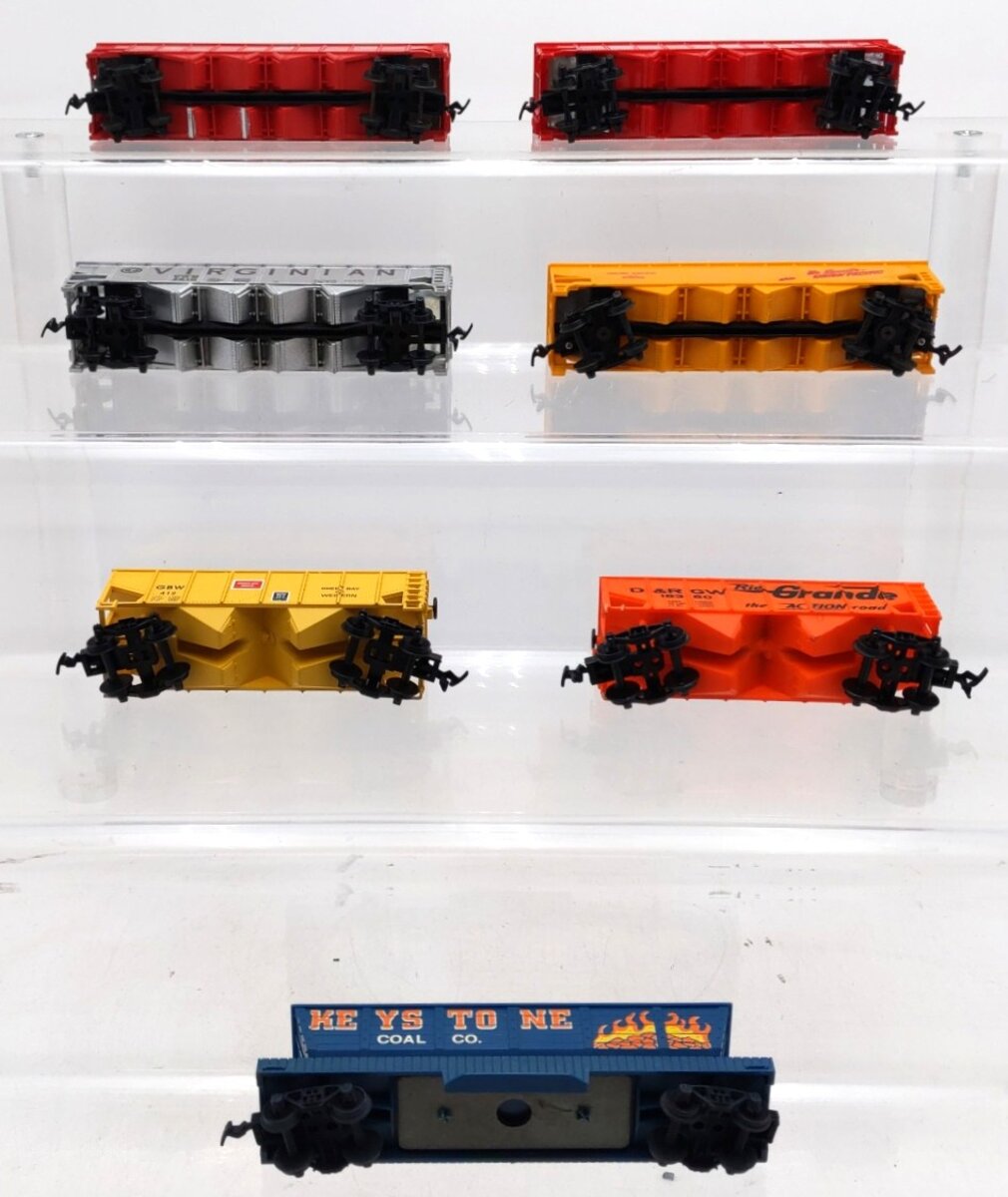 Tyco/Others HO Scale Hoppers And Dump Car #300747,2610,518125,412,18350 [7] VG