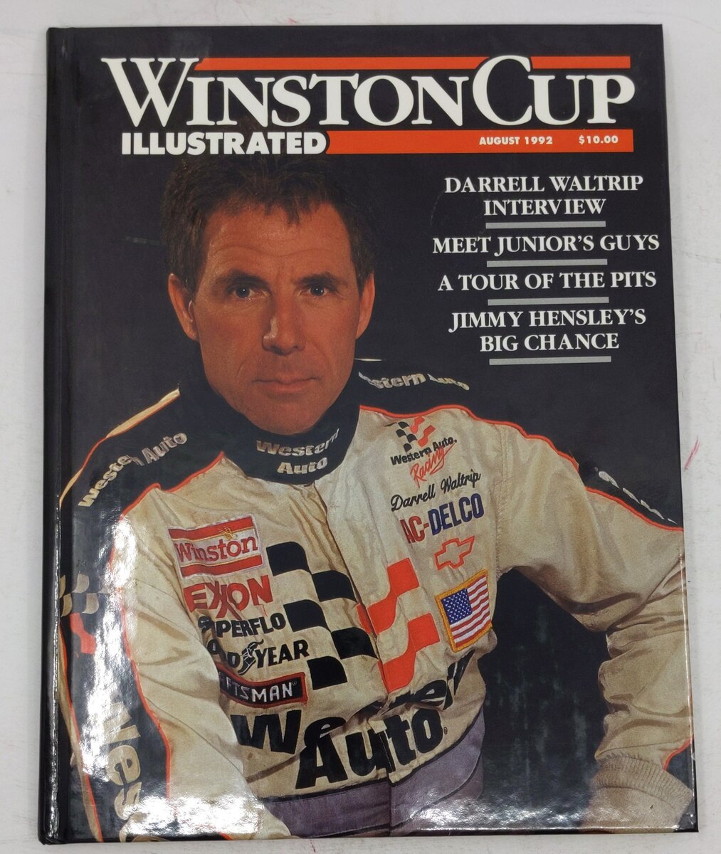 Winston Cup Illustrated August 1992 Hardcover Book EX