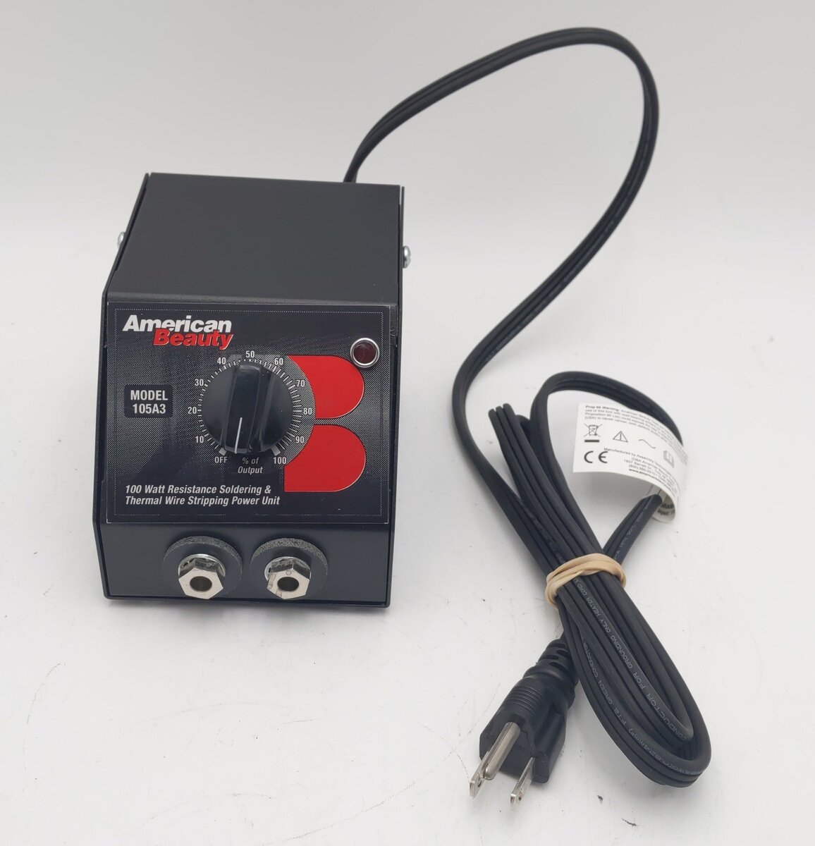American Beauty 105A3 100 Watt Resist Soldering & Thermal Wire Strip Power Unit LN/Box