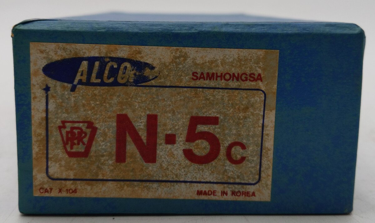 Alco Models X-104 HO Scale Brass PRR N-5c Caboose (Painted)/Box