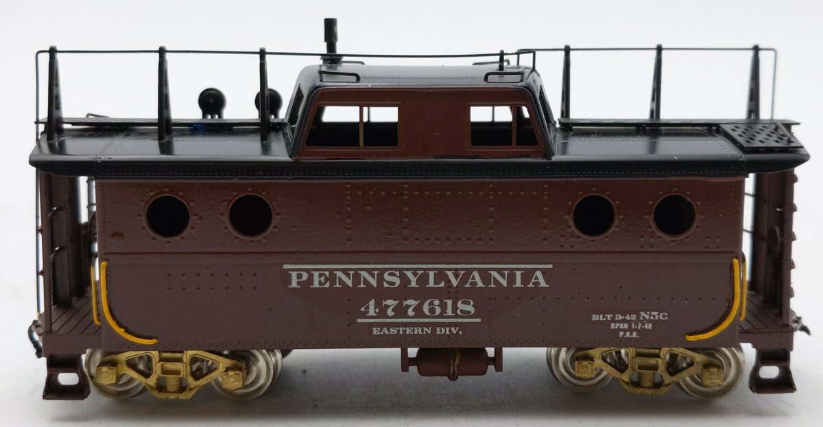 Alco Models X-104 HO Scale Brass PRR N-5c Caboose (Painted)/Box
