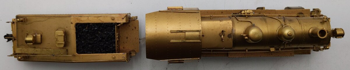 Gem Olympia Gn-129 HO Brass Class B6sb PRR 2-8-0 Steam Loco w/ Tender- Unpainted VG/Box