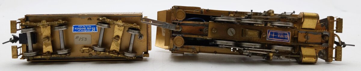 Gem Olympia Gn-129 HO Brass Class B6sb PRR 2-8-0 Steam Loco w/ Tender- Unpainted VG/Box