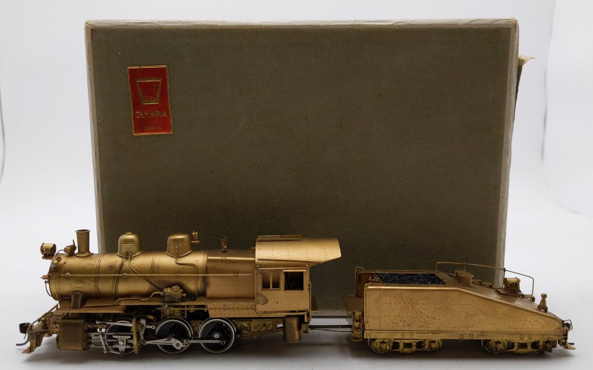 Gem Olympia Gn-129 HO Brass Class B6sb PRR 2-8-0 Steam Loco w/ Tender- Unpainted VG/Box