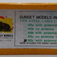 Sunset Models N5C HO Scale Brass PRR N5c Steel Cabin Car w/ Antenna (UnPainted) EX/Box
