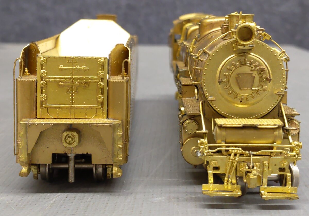 Sunset Models HO BRASS Pennsylvania M-1A 4-8-2 Steam Loco & Tender - Unpainted VG/Box