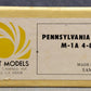 Sunset Models HO BRASS Pennsylvania M-1A 4-8-2 Steam Loco & Tender - Unpainted VG/Box