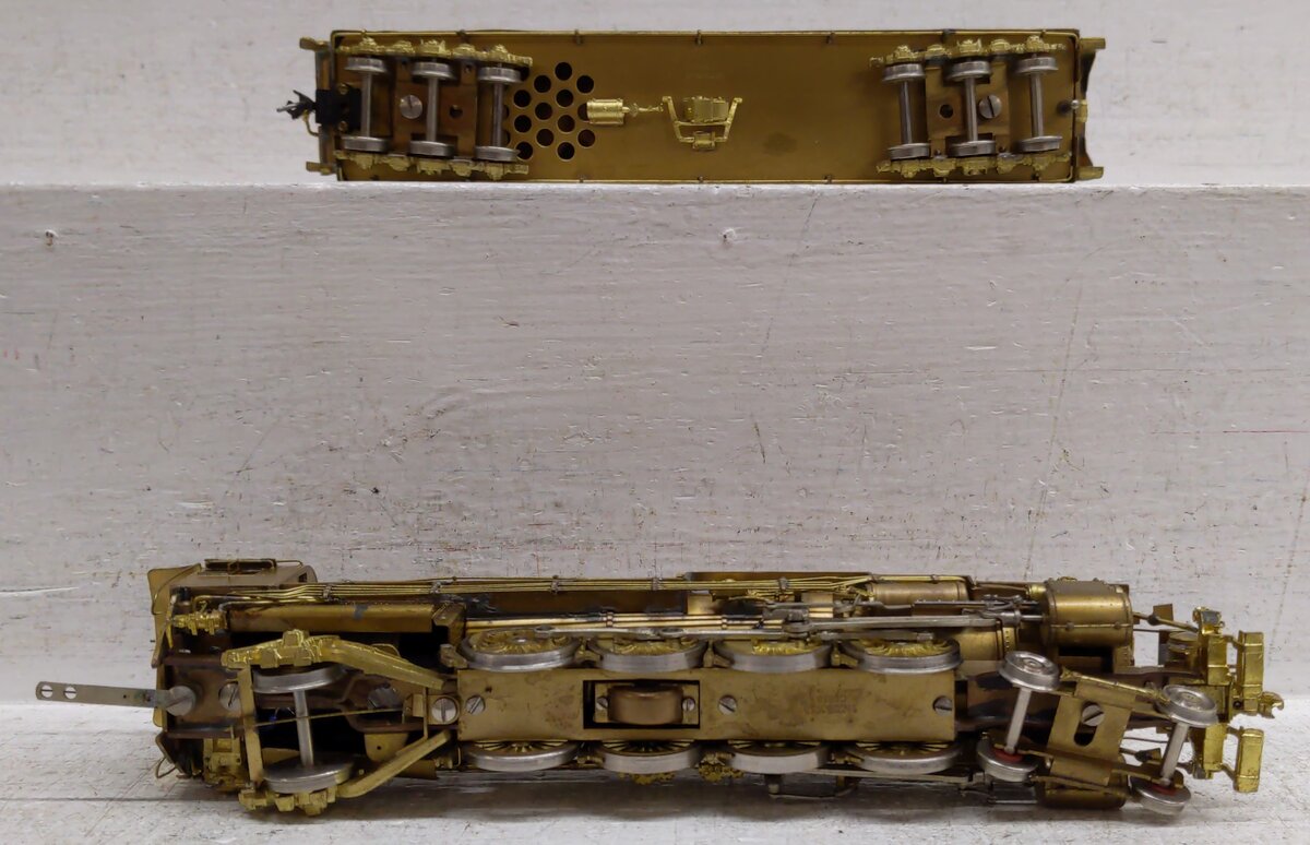 Sunset Models HO BRASS Pennsylvania M-1A 4-8-2 Steam Loco & Tender - Unpainted VG/Box