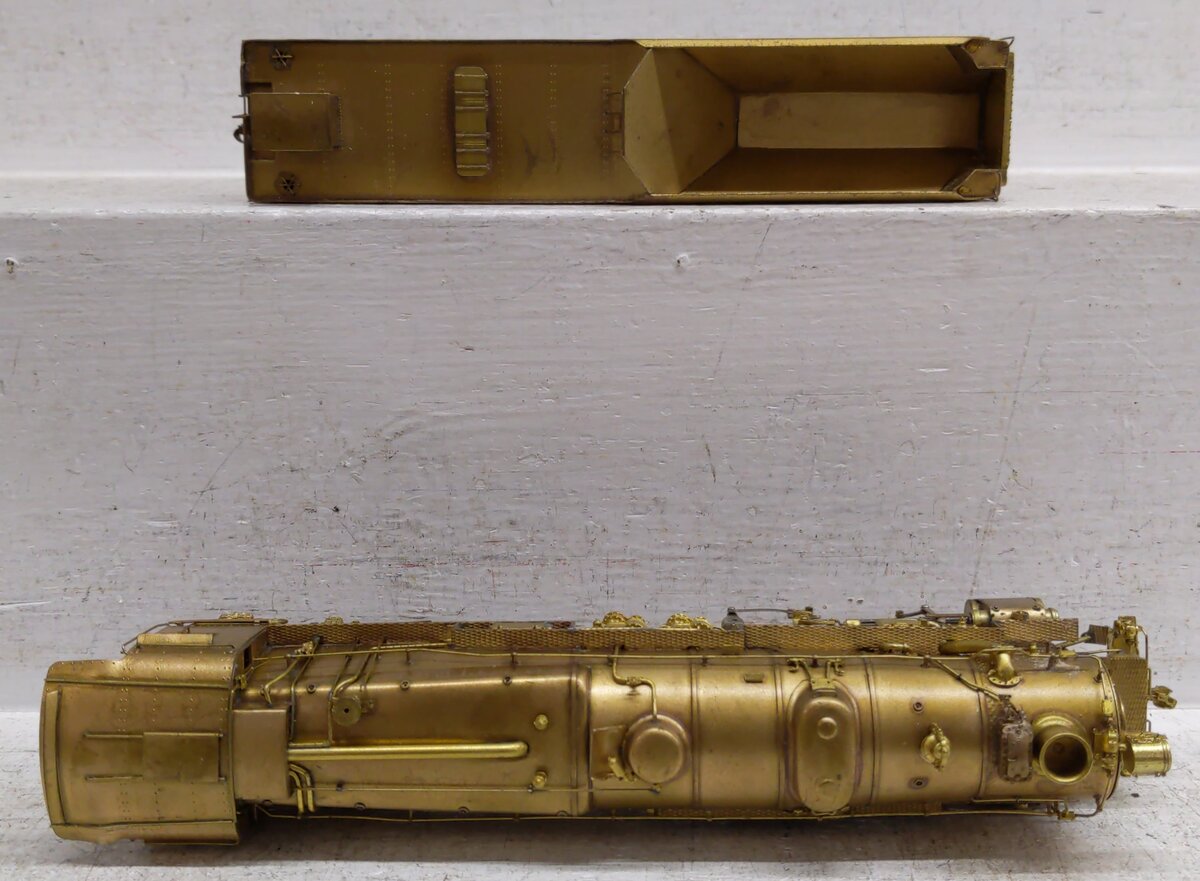 Sunset Models HO BRASS Pennsylvania M-1A 4-8-2 Steam Loco & Tender - Unpainted VG/Box
