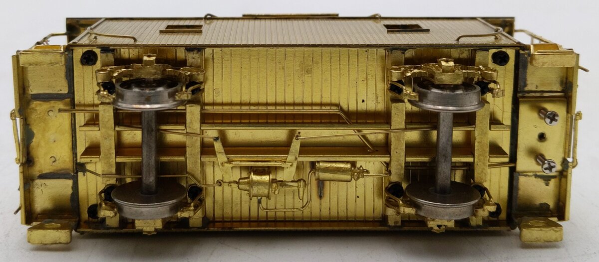 Rail Works HO Brass PRR 4-Wheel Dive ND-Caboose- Unpainted EX/Box