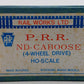 Rail Works HO Brass PRR 4-Wheel Dive ND-Caboose- Unpainted EX/Box