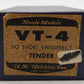 US Hobbies HO Scale BRASS VT-4 Short Vanderbilt Tender- Painted/Box